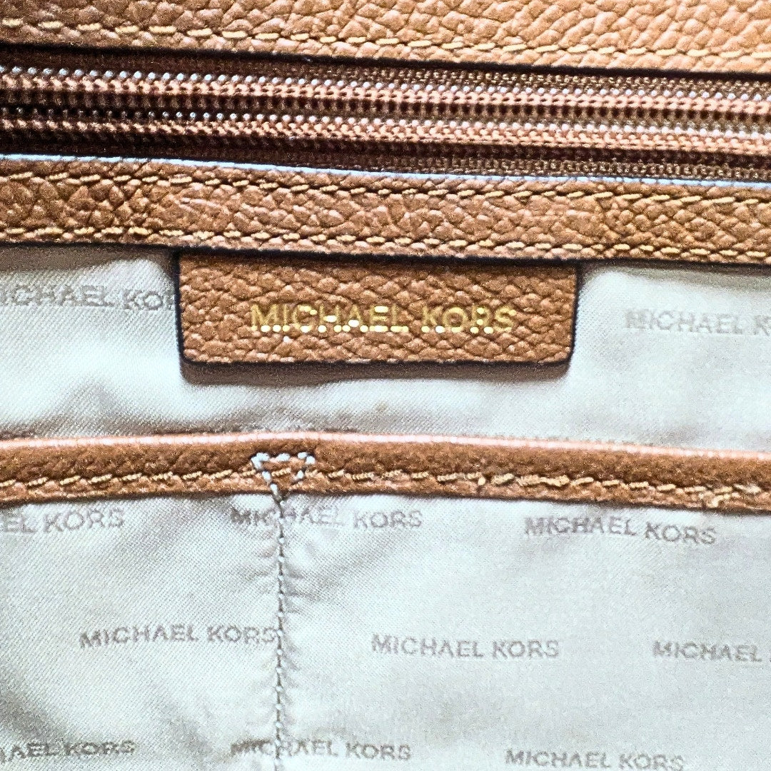 Michael Kors Mercer Light Brown Leather Tote Bag