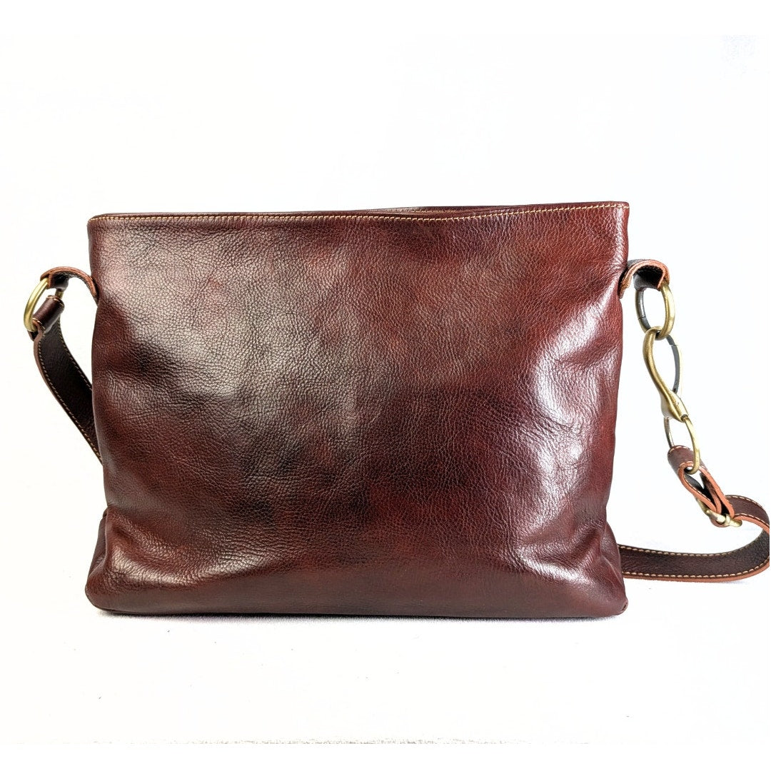 Pre-loved Italian Genuine Leather Shoulder Bag