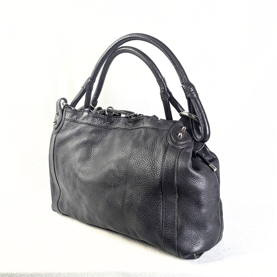 Donald J Pliner Large Leather Tote Bag