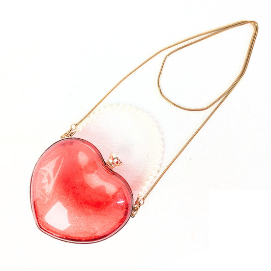 Vintage Convertible Hearth Shaped Clutch