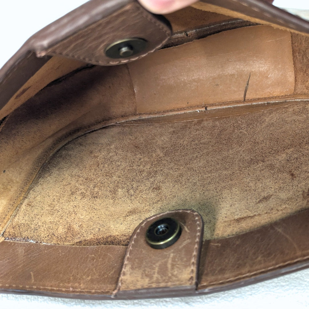 Able Nara Leather Crossbody Bag in Brown