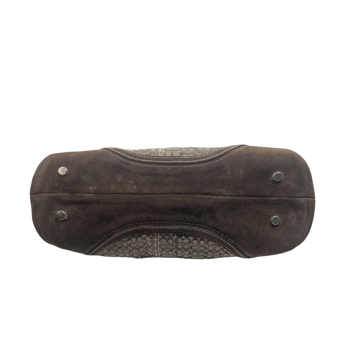 COACH Soho Signature Canvas Front Flap Shoulder Bag