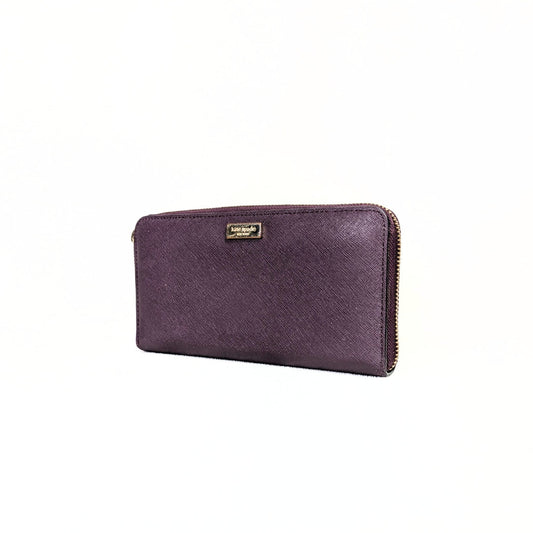 Kate Spade Continental Zip Around Accordion Wallet – Plum