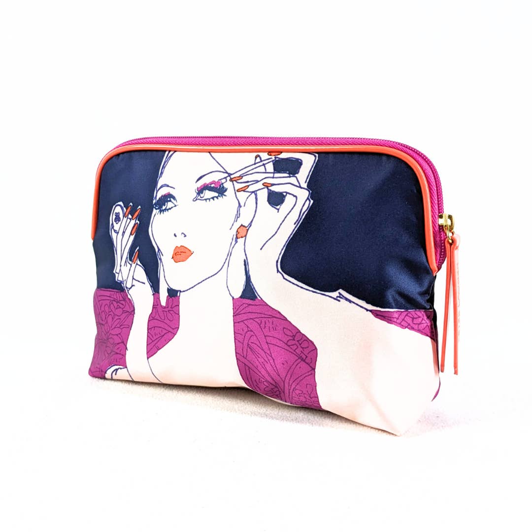 NWOT Estée Lauder Classy Lady Print Cosmetic Bag